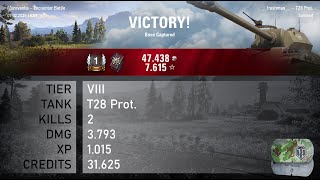 [1887] T28 Prot. / 2 kills / 3.793 dmg / 1.015 xp / 31.625 credits || World of Tanks