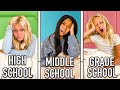 HIGH SCHOOL vs MIDDLE SCHOOL vs ELEMENTARY | Morning Routine w/ 16 kids