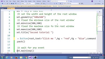 Python Tkinter tutorial part 2