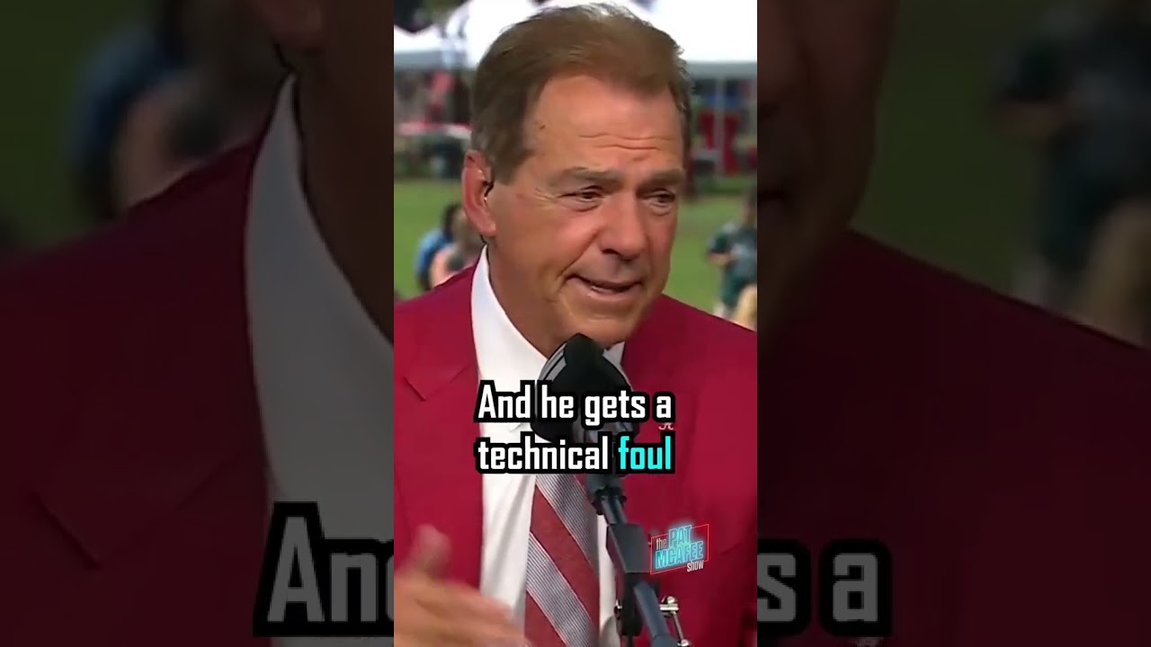Nick Saban’s son is just like his dad 😂 (via @PatMcAfeeShow/TT) #shorts
