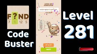 Code Busters Level 281 Walkthrough 🧩 | All Puzzle Solutions| Solutionguruji
