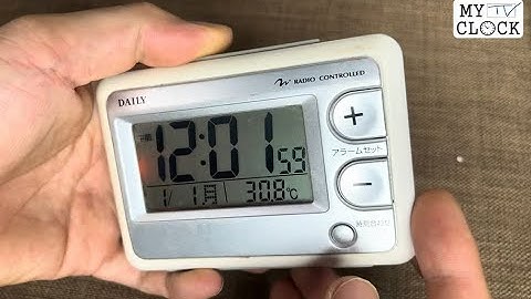 Daily table Alarm radio clock 8RZ095 ズム デイリー 目覚まし電波時計 ジャストウェーブ