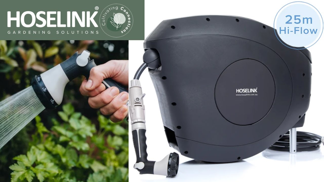 Hoselink Hi-Flow 25m Retractable Hose Reel - How to install a Hoselink  Retractable Hose Reel 