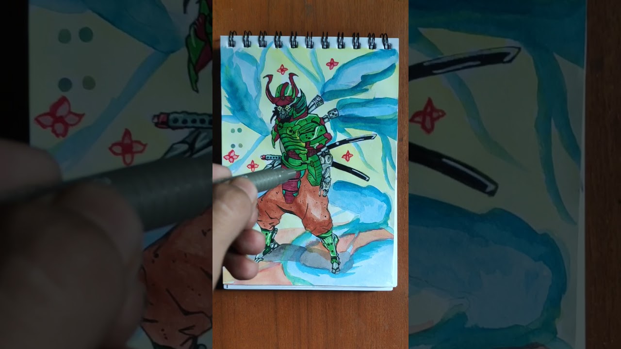 Robot Samurai Drawing 