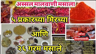 Malvani Masala Powder Recipe | How to make Homemade Authentic Malvani Masala @khanapakana1017