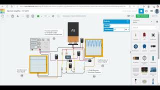 2-Transistor Intercom Amplifier - Tinkercad Simulation