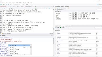 Introduction to R  Data Structure Factors Video 11 by Dr. Kamal Kumar Murari