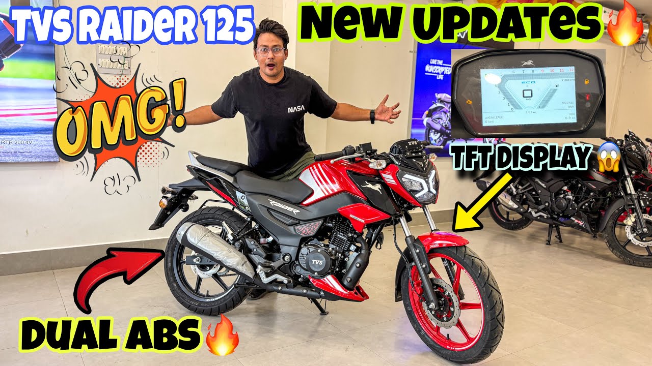 All New TVS Raider 125 Dual ABS! अब आया 2025 का TFT Meter धमाका!