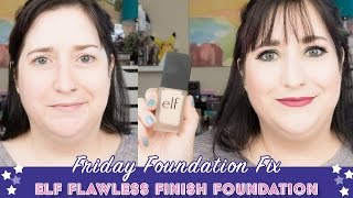 Elf Flawless Finish Foundation Review | Dry Skin Over 40 | FRIDAY FOUNDATION FIX