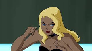 Justice League Unlimited: Black Canary meets and spars with Green Arrow