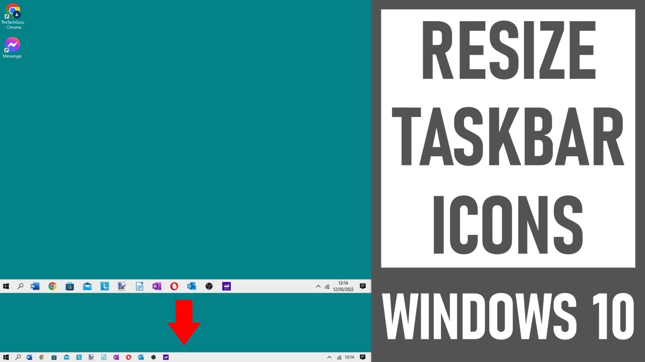 Resize The Taskbar Icons In Windows 10 How To Change Taskbar Icons