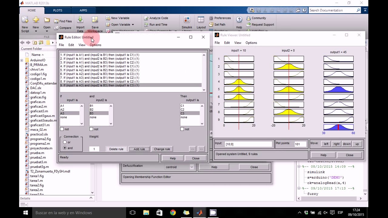 Uso básico del Toolbox Fuzzy con Fuzzy Logic Designer de MATLAB - YouTube