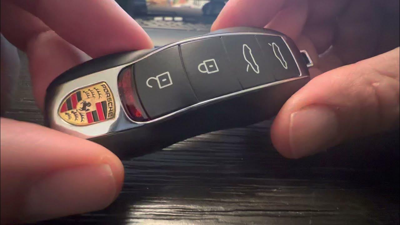 How to replace the battery on a Porsche key fob - YouTube