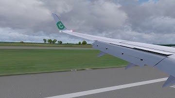 Test chaseplane replay,  rear wing rain