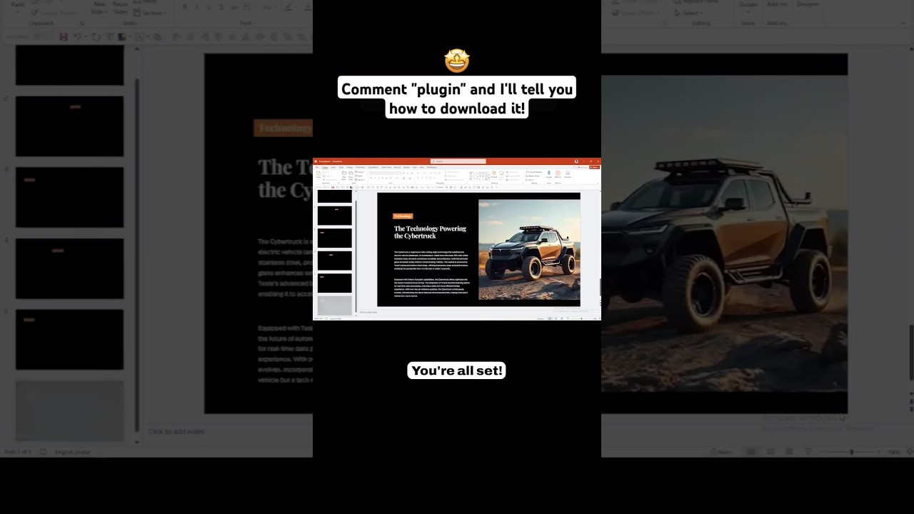 Use AI to create presentations! 👀🔥 Try this add-in for free #ppt #powerpoint #presentations