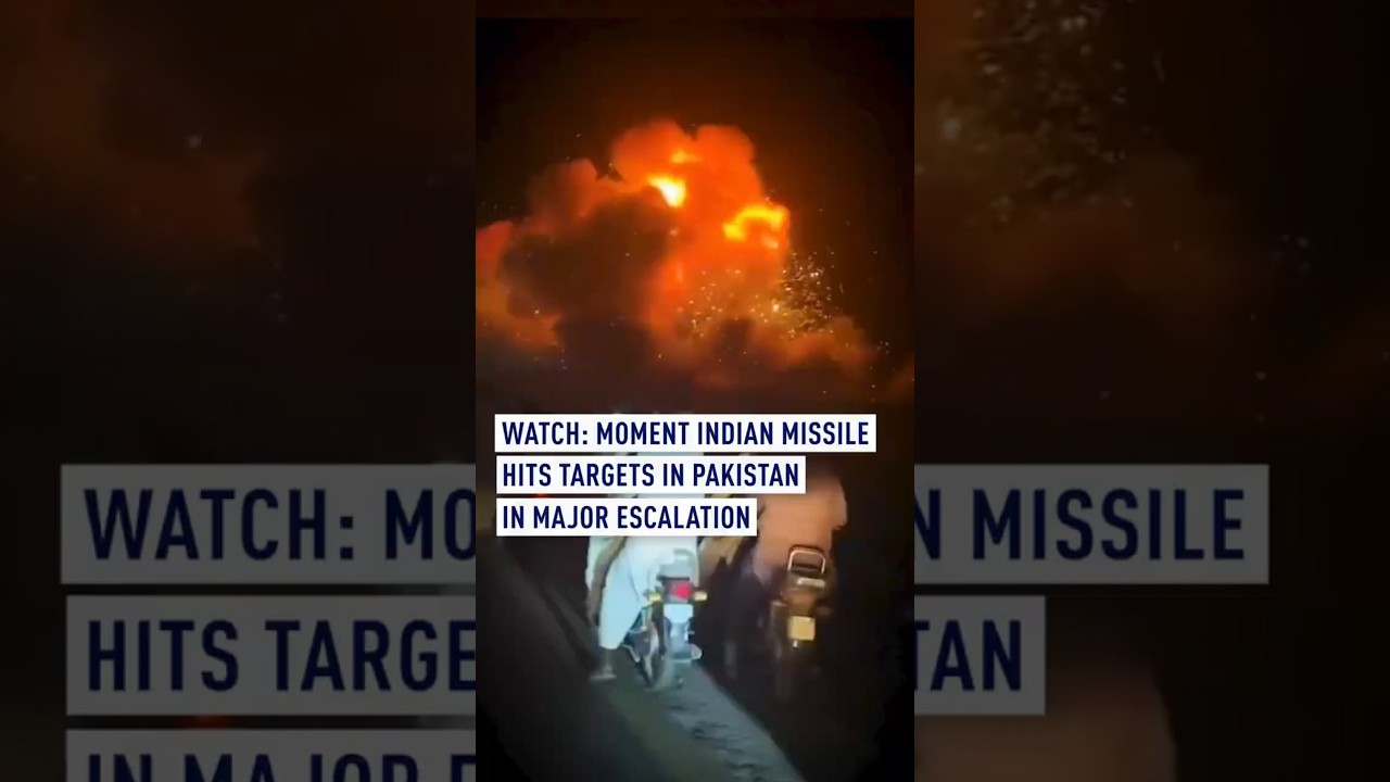 Watch: Moment Indian missile hits target in Pakistan