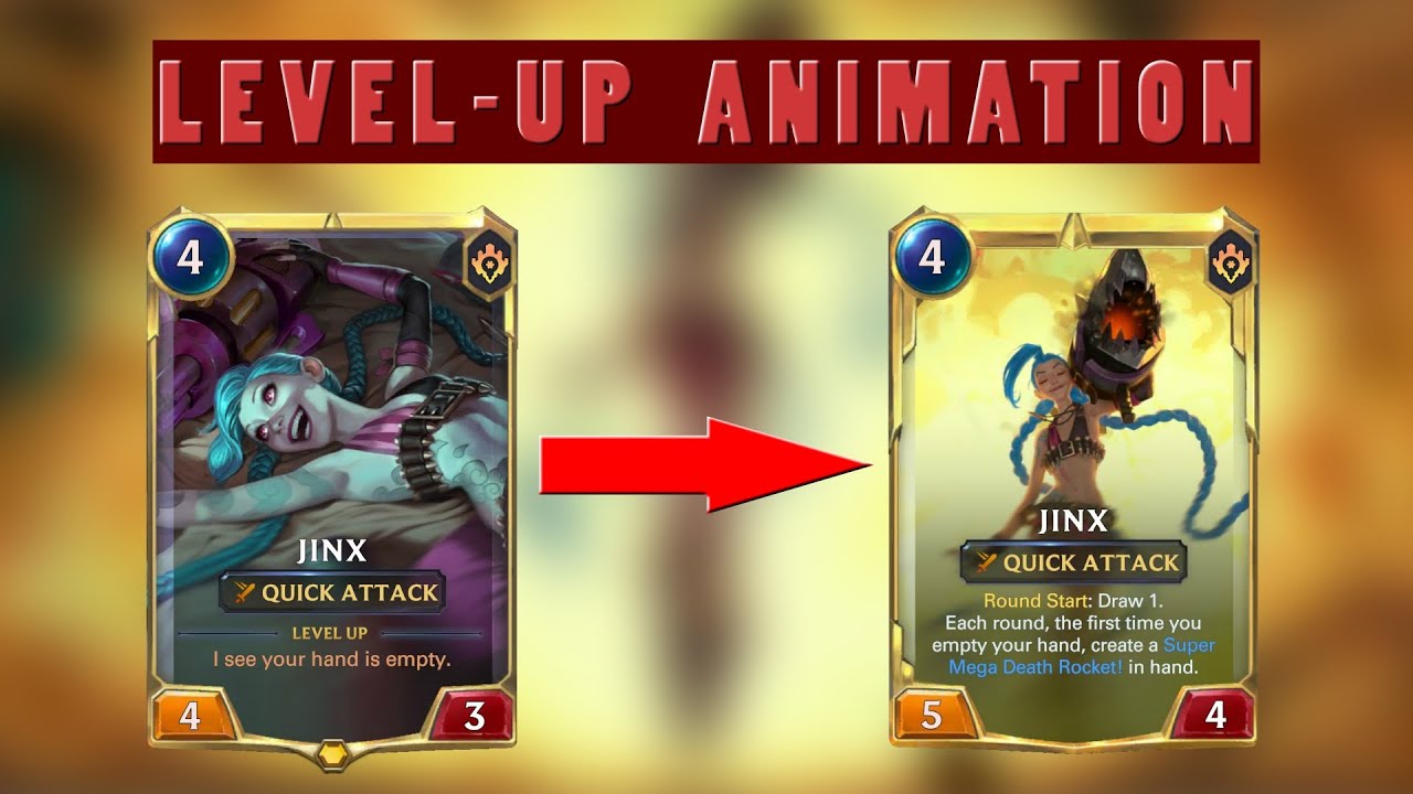 Jinx level-up animation | Legends of Runeterra