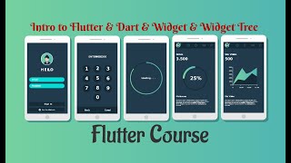 7 - نظرة عن فلاتر وعن لغة الدارت وعن Widgetو ال Widget Tree