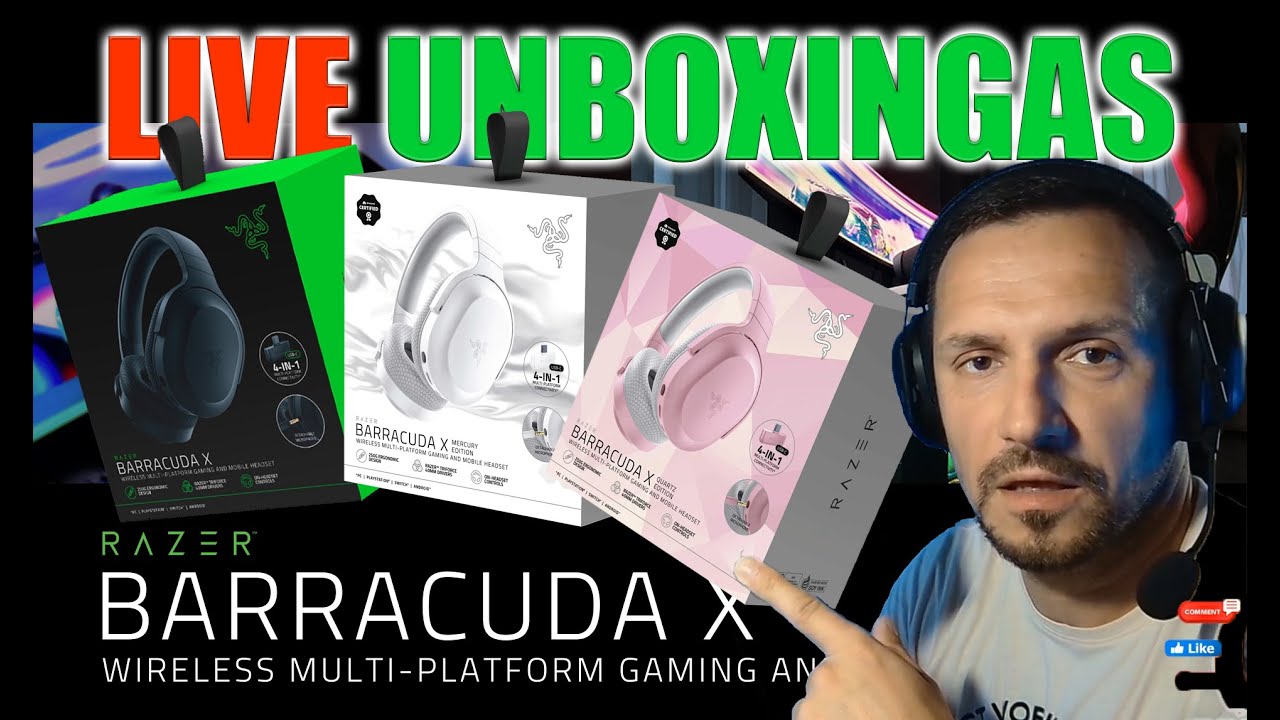 Razer Barracuda X unboxing'as and review'sas YouTube