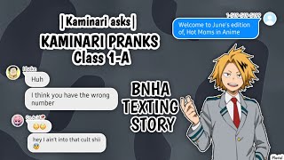 Kaminari pranks class 1-A || BNHA Class 1-A Texting story || Denki asks