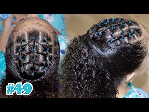 Penteado Infantil Fácil para Cabelo Cacheado DETALHE LATERAL