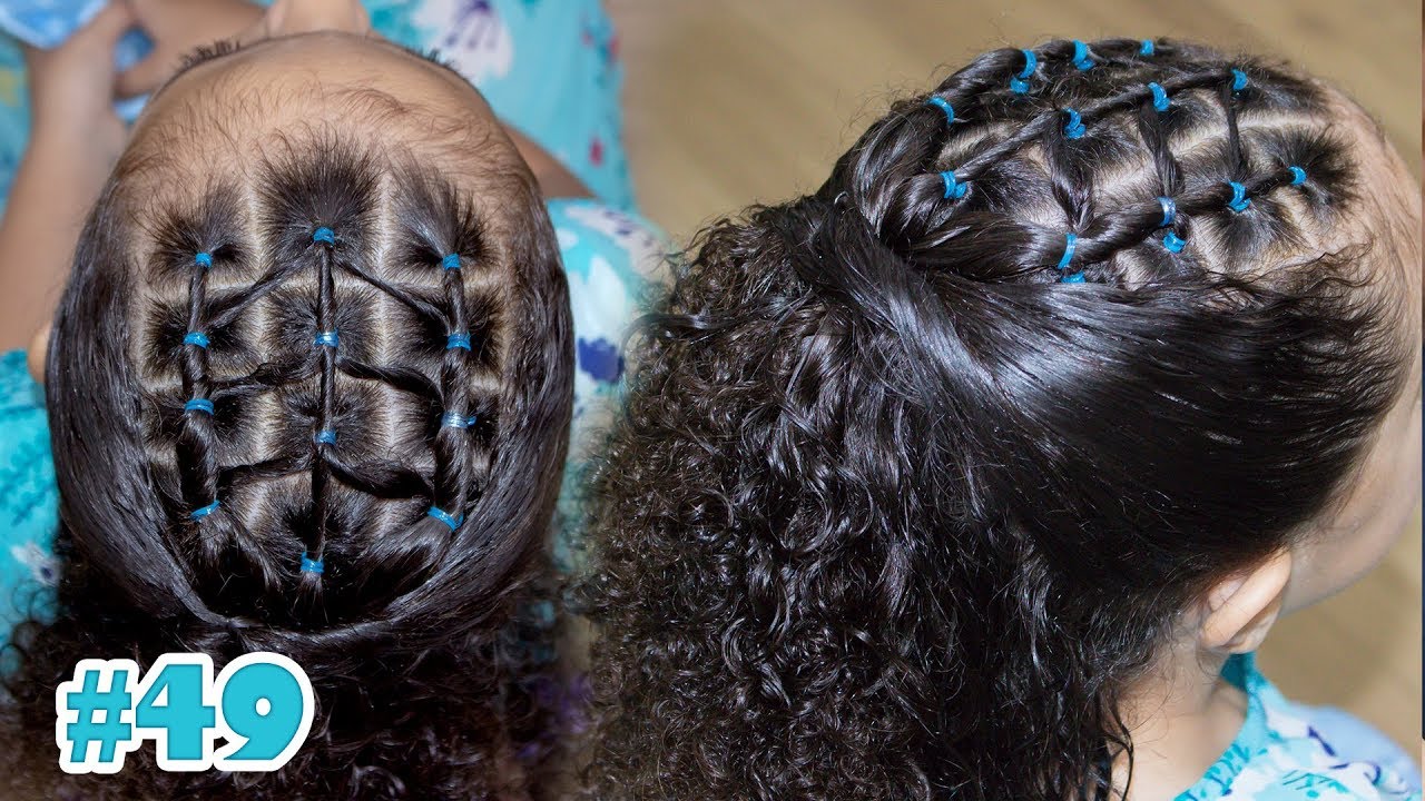 Penteado Infantil Fácil para Cabelo Cacheado DETALHE LATERAL