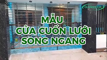 Mẫu Cửa Cuốn Lưới Inox Song Ngang Tự Động Cao Cấp | 0931911368
