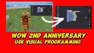 How To MAKE WOW VISUAL PROGRAMMING MAP|wow 2nd Anniversary visual PROGRAMMING COUNTEST|pubg