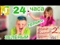 24 ЧАСА ТОЛЬКО ЗЕЛЕНЫЙ / ДВОЙКА В ШКОЛЕ / ЗЕЛЕНЫЙ ПОДАРОК от Мисс Николь