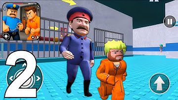 Obby Prison Parkour Escape 3D - Gameplay Walkthrough Part 2 - Police Prison Run (Android, iOS)
