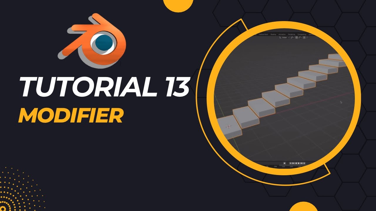 3D BLENDER TUTORIAL 13 : MODIFIER - YouTube
