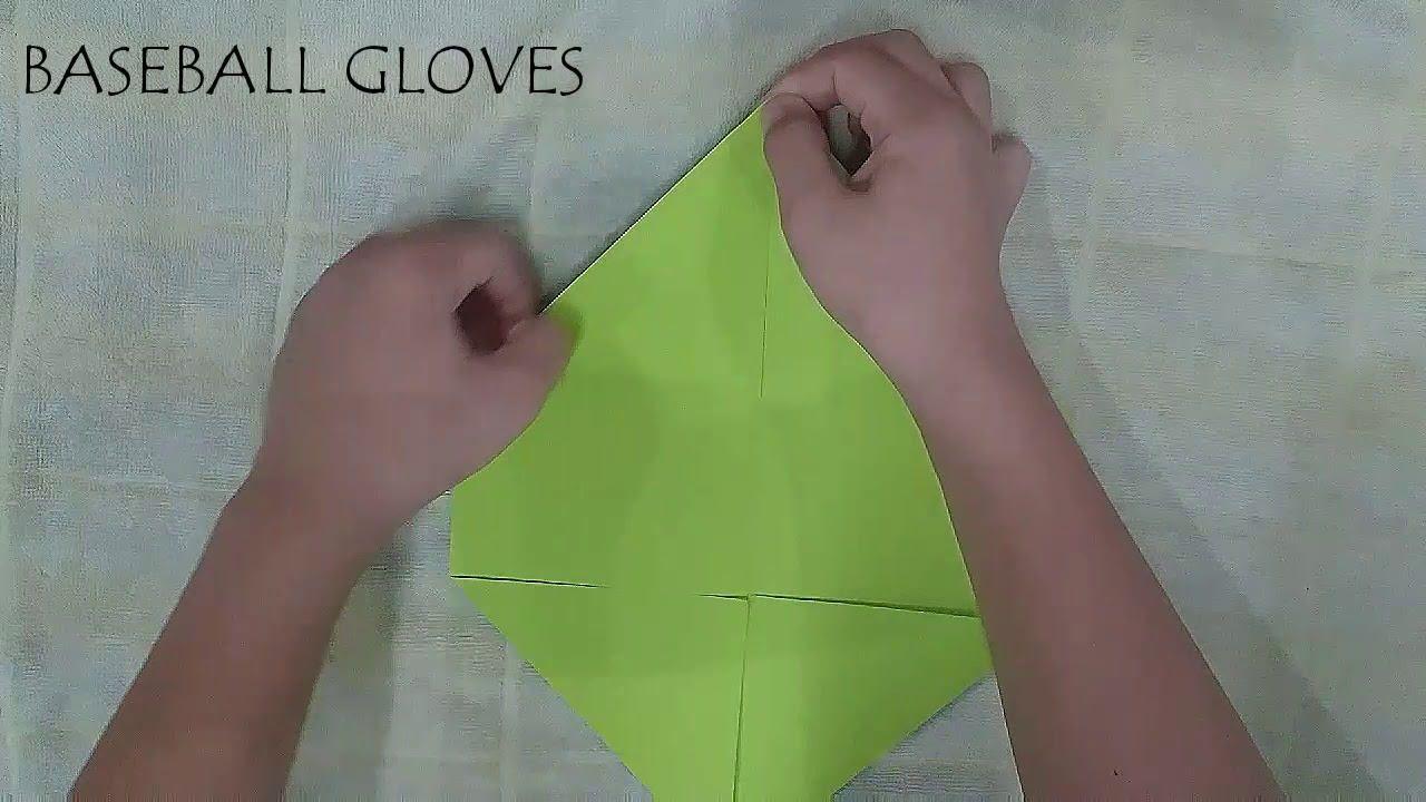 how-to-make-a-paper-baseball-gloves-youtube