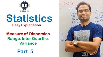 Statistics - Measure of Dispersion | Range | Inter Quartile | Variance # 5