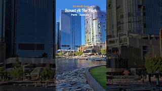 ELIZABETH QUAY | PERTH'S ICONIC RIVERFRONT | SUNSET AND SUNRISE WITH PERTH'S SKYLINE | AUSTRALIA ELIZABETH QUAY | PERTH'S ICONIC RIVERFRONT | SUNSET AND SUNRISE WITH PERTH'S SKYLINE | AUSTRALIA
