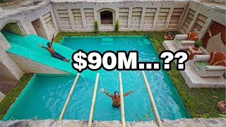 How I Built a $20 Million Private Luxury Pool &amp; Tunnel Water Slide House In 120 Days