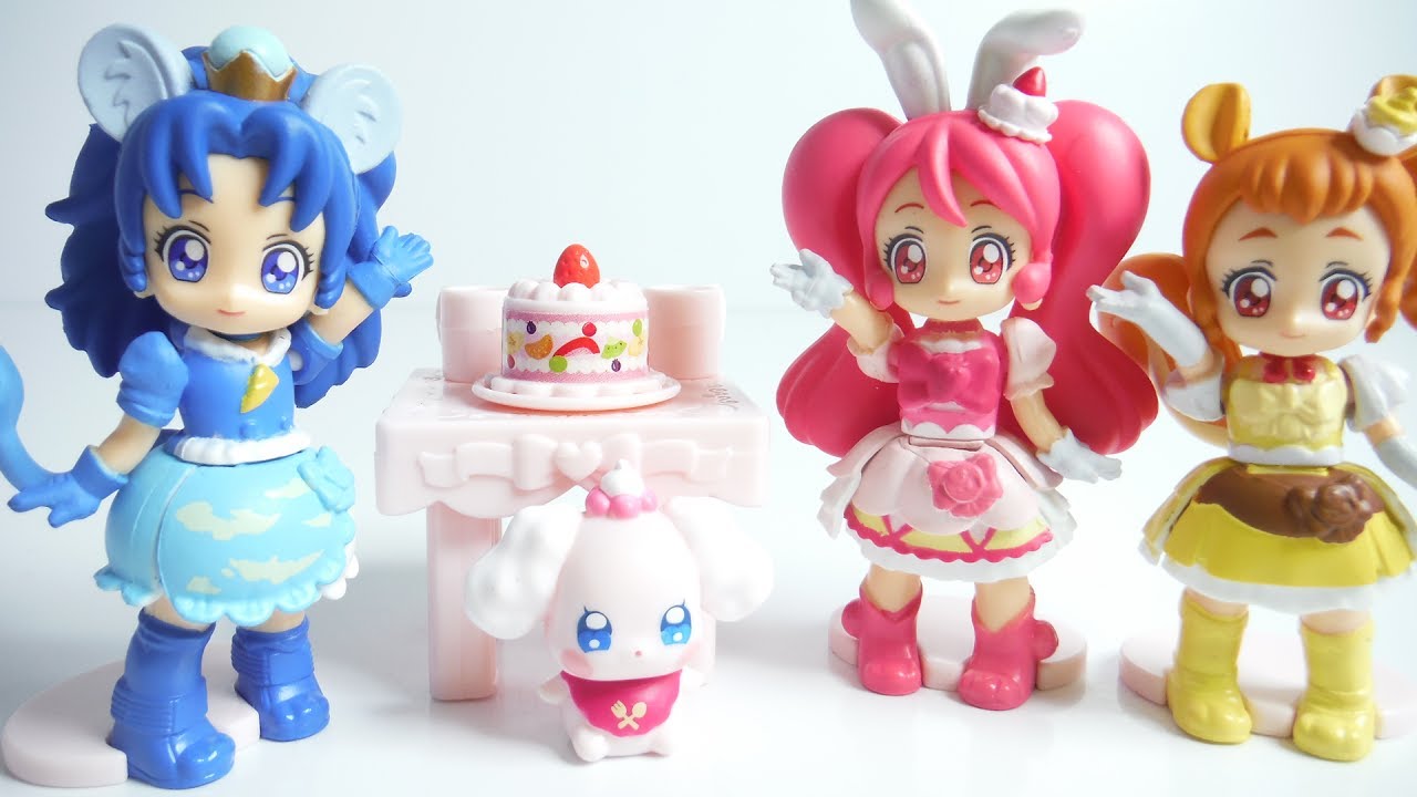プリキュアとハッピーライフ ぷりきゅ～と 全4種 開封 食玩 KiraKira