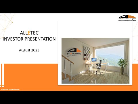 Alletec Investors Call August 07, 2023