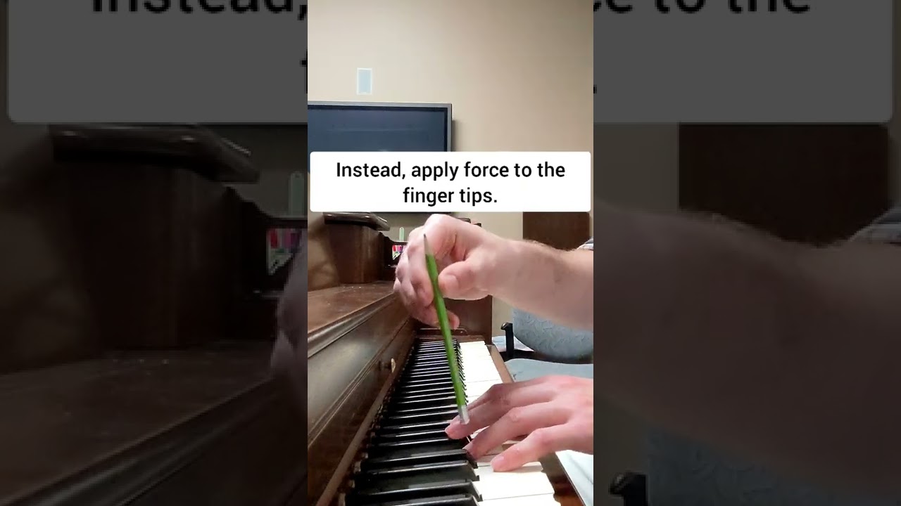 Fingers Collapsing While Playing Piano? Try This.