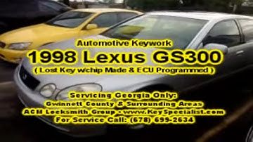 1998 Lexus GS300 | All Keys Lost | Lost Key Made From And Ecu Programming