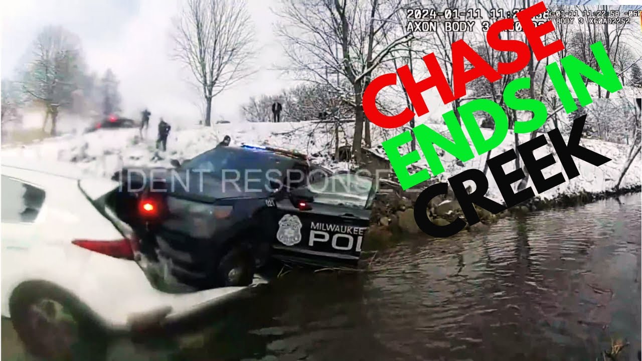 MILWAUKEE POLICE CHASE ENDS IN LINCOLN CREEK