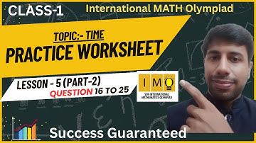 Olympiad Exam for Class 1 Maths 2025 | Maths Olympiad for Class 1 | IMO Class 1 #imo