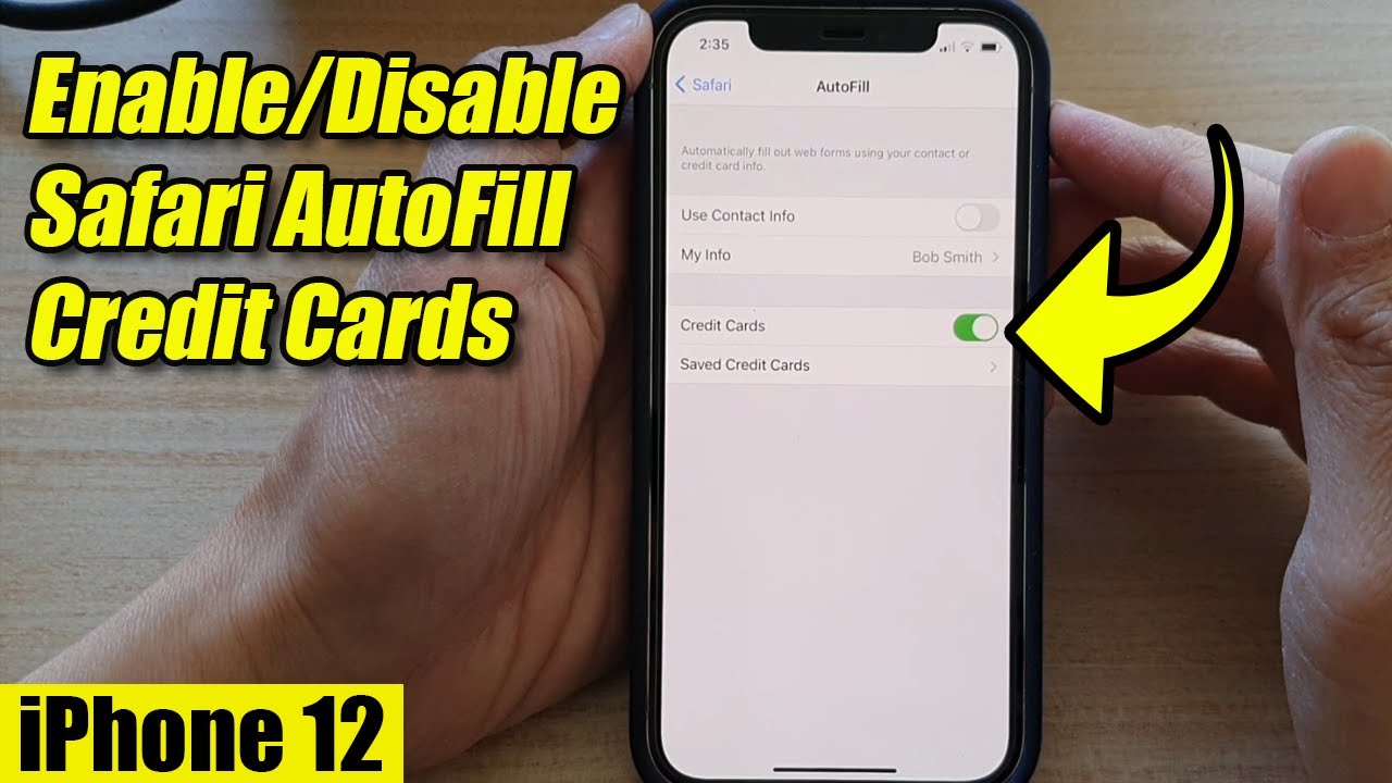 iPhone 12: How to Enable/Disable Safari AutoFill Credit Cards