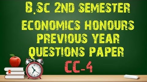 B.Sc 2nd sem economics honours previous year #question #Calcutta #university #questions #1_2_learn