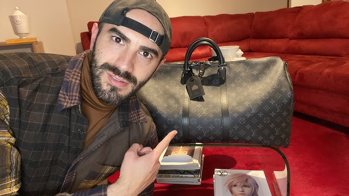 Unboxing New Louis Vuitton Monogram Eclipse Keepall 55