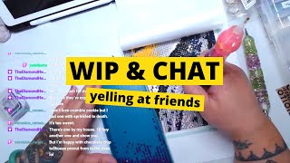 Use a calendar, buying pants adventures in crafting | Diamond Paint With Me | WIP &amp; Chat