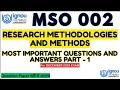 IGNOU MSO 002 MOST IMPORTANT QUESTIONS FOR DEC 2025 EXAMS | IGNOU MSO 002 Quick Revision #mso002
