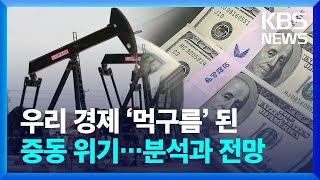 중동발 악재…환율·물가 ‘불안불안’ [뉴스in뉴스] / KBS 2024.04.17.