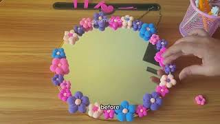 How to make cute FLOWER Mirror for Art Studio | Pinterest Inspired screenshot 3