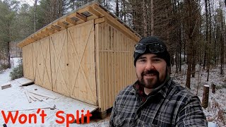 Building with Green Lumber | No Split Siding Installation