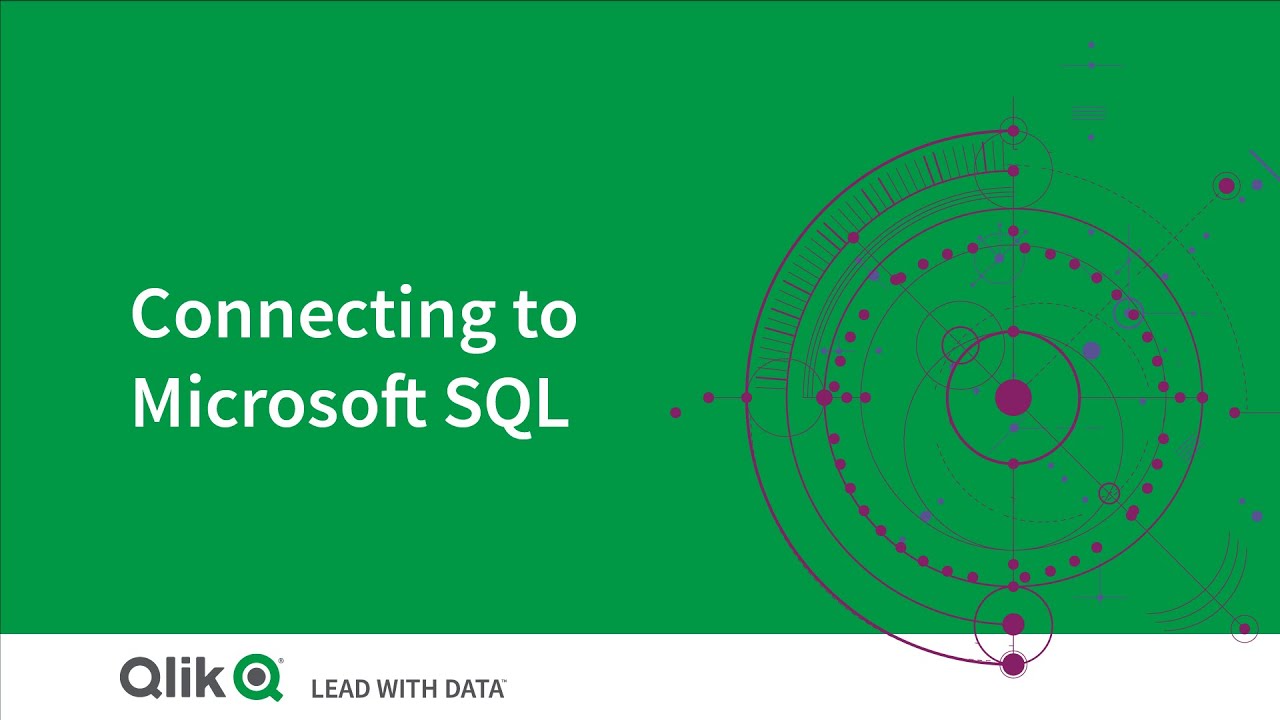 Connecting to Microsoft SQL - Qlik Cloud - YouTube